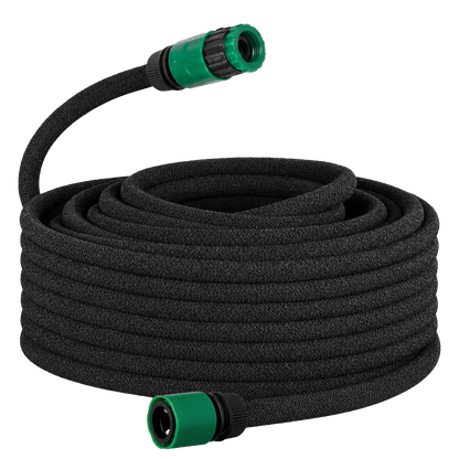 Traderight Soaker Hose 50M Deep Root Watering Even Flow for Garden Beds Black-2100035033468375048