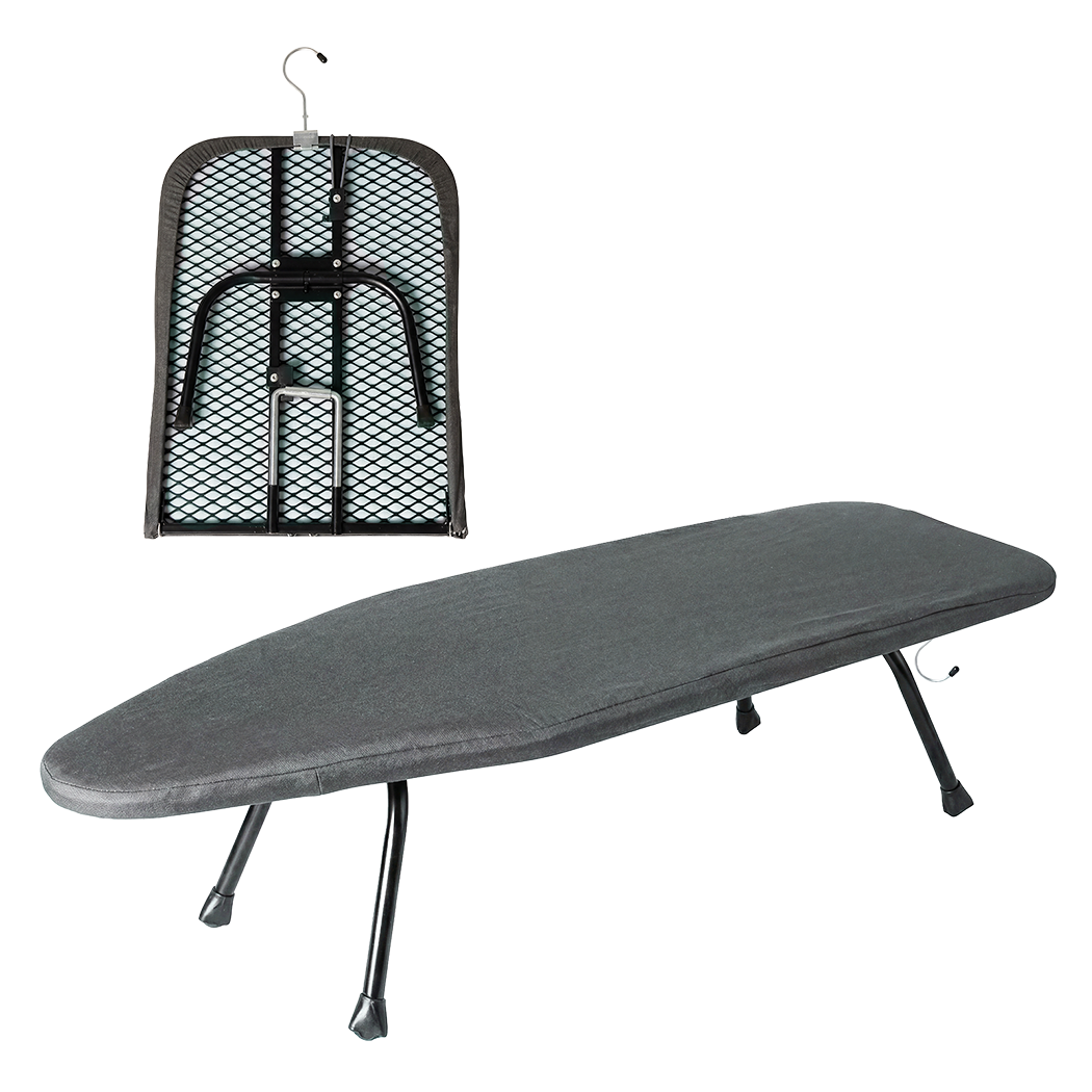 Levede Metal Table Ironing Board Folding Heat Resistant Cover 100% Cotton Pad-2050059021901238280