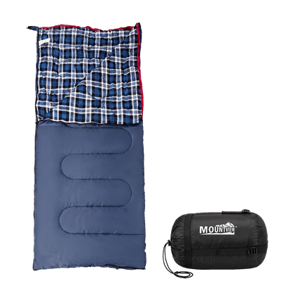 Mountview Sleeping Bags Single Camping Hiking 3-Season Thermal Blue 0°C-15°C-2050059022987563016