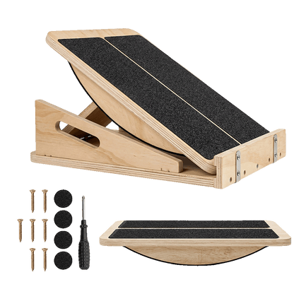 Centra 4-Level Adjustable Wooden Slant Board Professional Incline Calf Stretcher-2050059021230149640