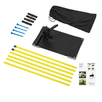 Centra Golf Alignment Sticks With Cast Iron Base Portable Practice For Outdoor-2100035025847324680