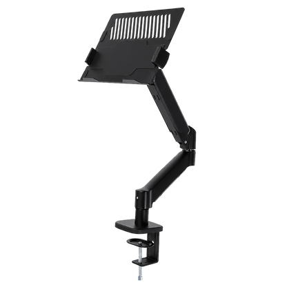 Levede Monitor Arm Tray Mount Laptop Stand Adjustable Rotating for Desk Black-2100035032356884488