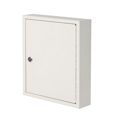 Levede Key Safe Cabinet 42-Key Wall Mount Steel Lock Box White-2100035001302257672