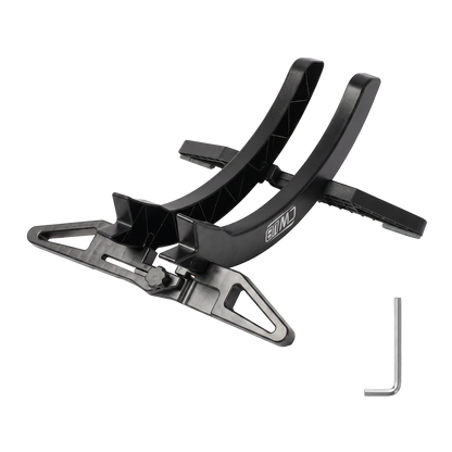 Monvelo Bike Stand Wide ABS Wheel Holder for Garage Indoor Floor Storage Black-2100035001121902600