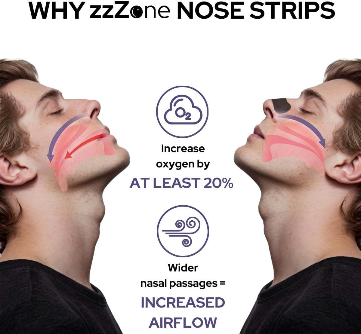 Transform Your Sleep and Performance with Extra Strength Nose Strips - 30 Pack for Snoring Relief and Enhanced Breathing