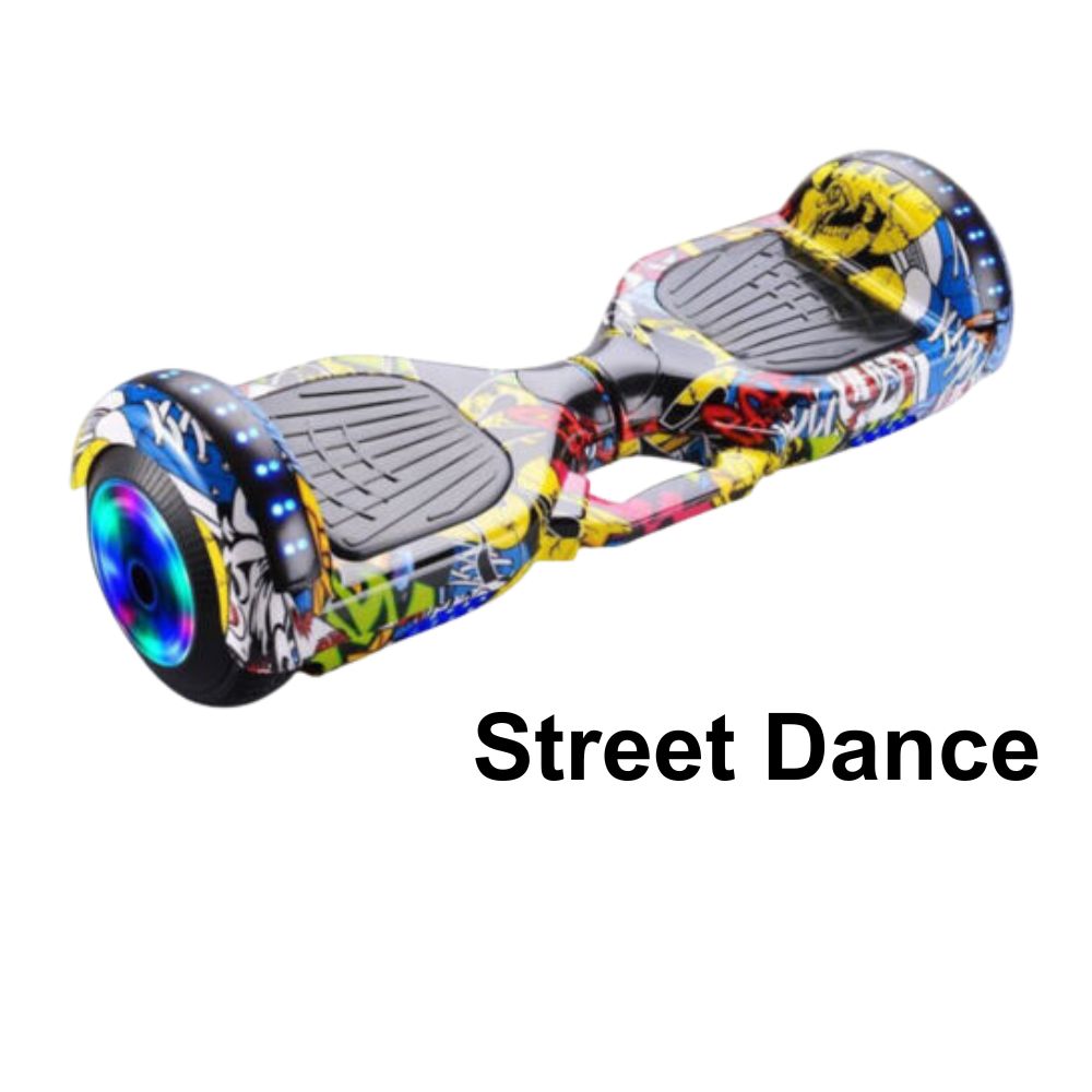 6.5inch Wheel Electric Self Balancing Hoverboard with LED Lights & Bluetooth Speakers - Street Dance