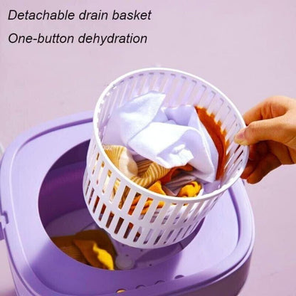 Large Capacity 11L Foldable & Portable Mini Washing Machine - Low Noise Clothes Washer For Pets & Baby
