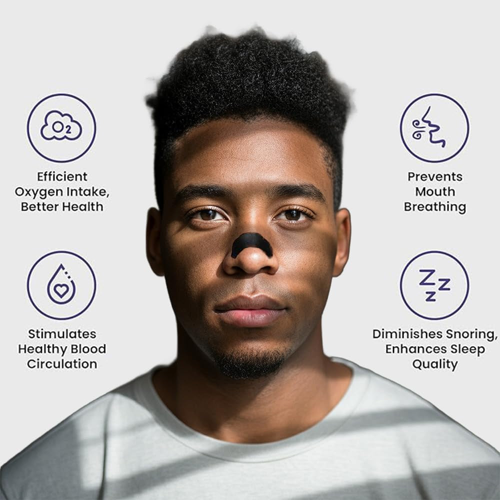 Transform Your Sleep and Performance with Extra Strength Nose Strips - 30 Pack for Snoring Relief and Enhanced Breathing