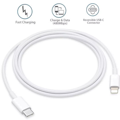 USB-C to Apple Fast Charging Cable - Power Up Your iPhone, iPad, and AirPods with Speed and Style!