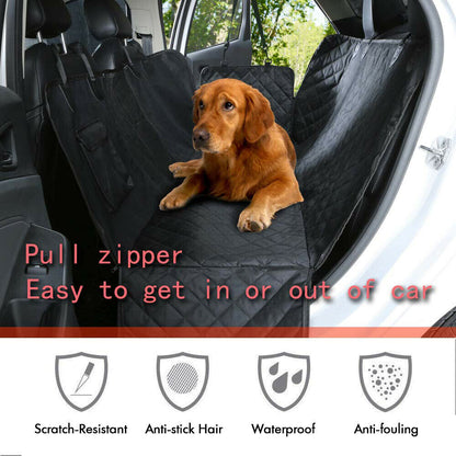 Premium Waterproof Pet Car Seat Cover Hammock - Non-Slip Protector for Dogs and Cats