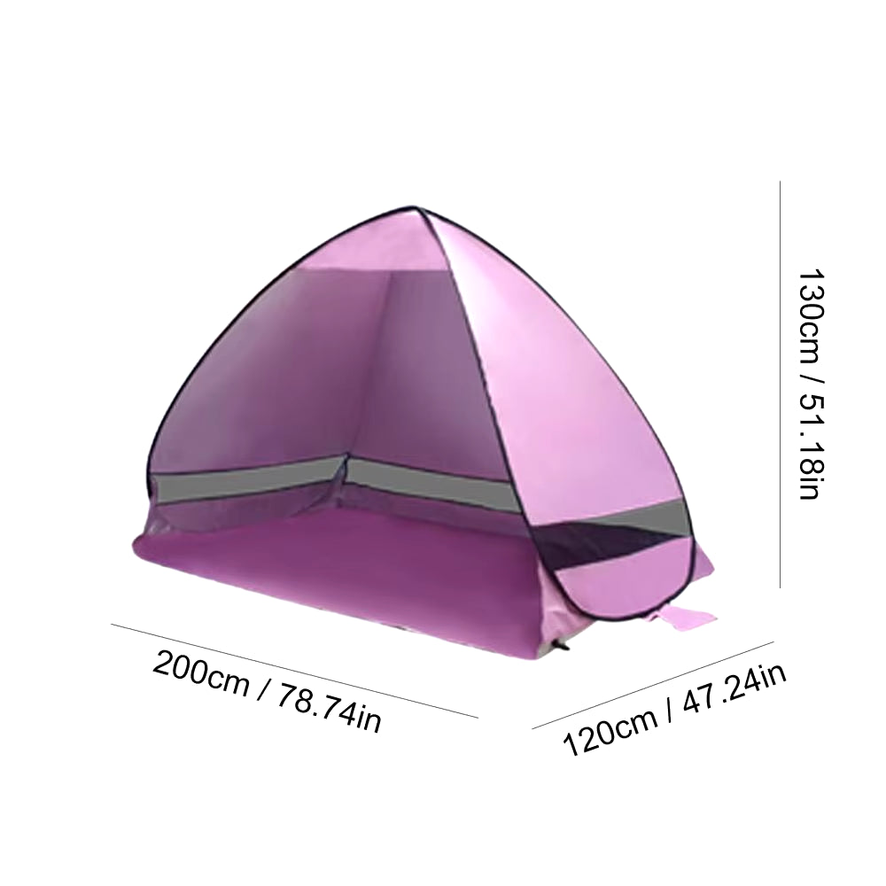 Shade UPF 50 Shelter Anti-Uv Camping Tent Easy Setup Shelter Beach Essentials Outdoor Gear for Park Picnic Fishing Courtyard