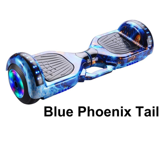 6.5inch Wheel Electric Self Balancing Hoverboard with LED Lights & Bluetooth Speakers -  Blue Phoenix Tail
