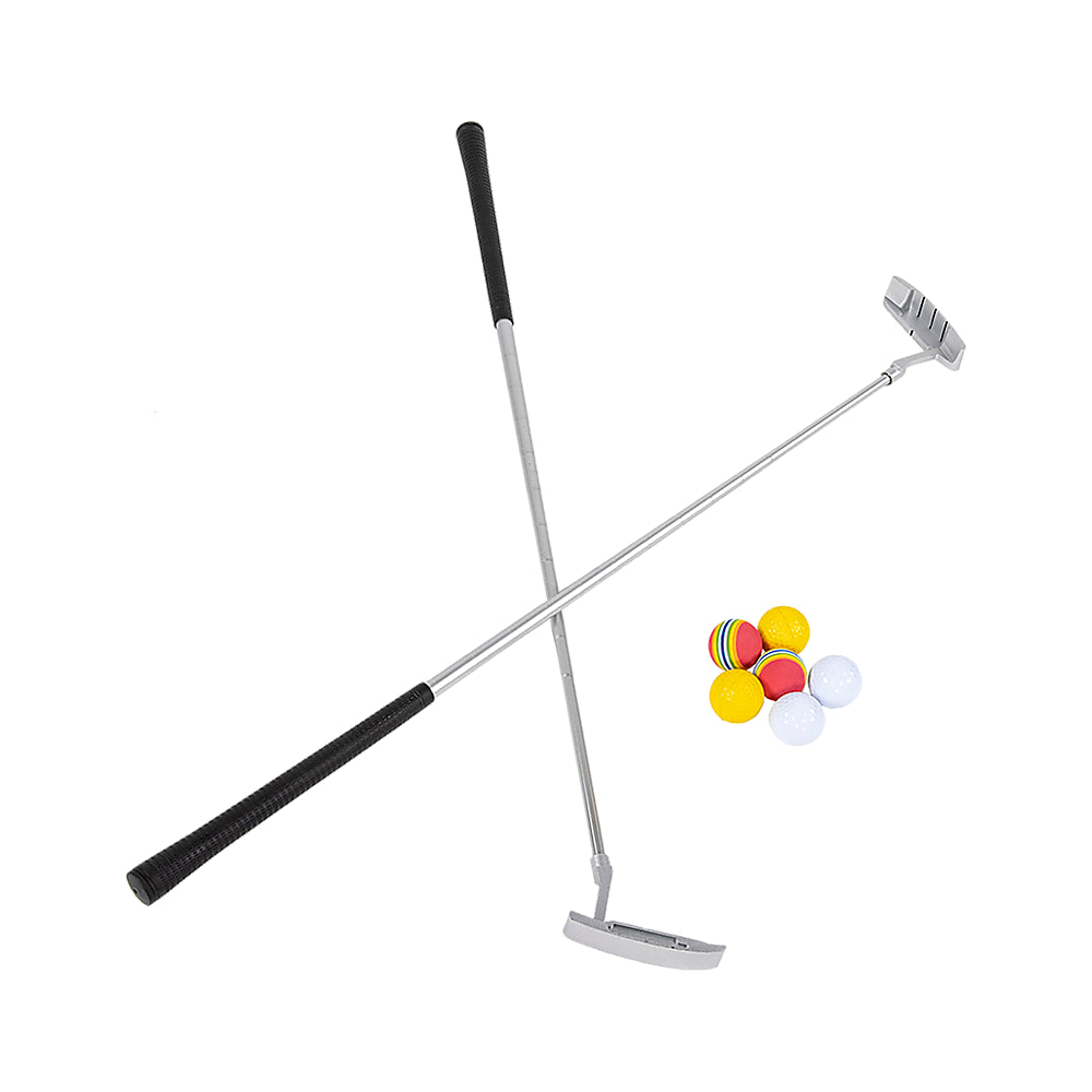 Ultimate Golf Beer Pong Game Set - Fun Putting Mat with 2 Putters & 6 Colorful Balls