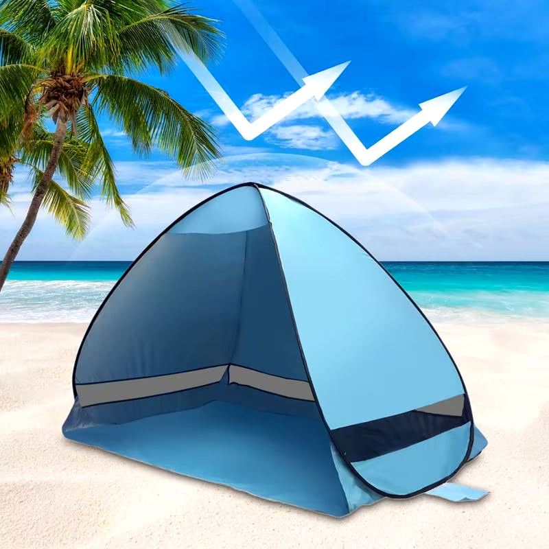 Shade UPF 50 Shelter Anti-Uv Camping Tent Easy Setup Shelter Beach Essentials Outdoor Gear for Park Picnic Fishing Courtyard