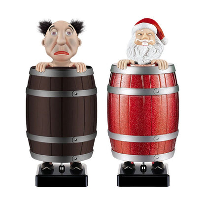 Funny Cigarette Holder Dispenser Prank Toy Santa Claus Smoking Box Case Gift