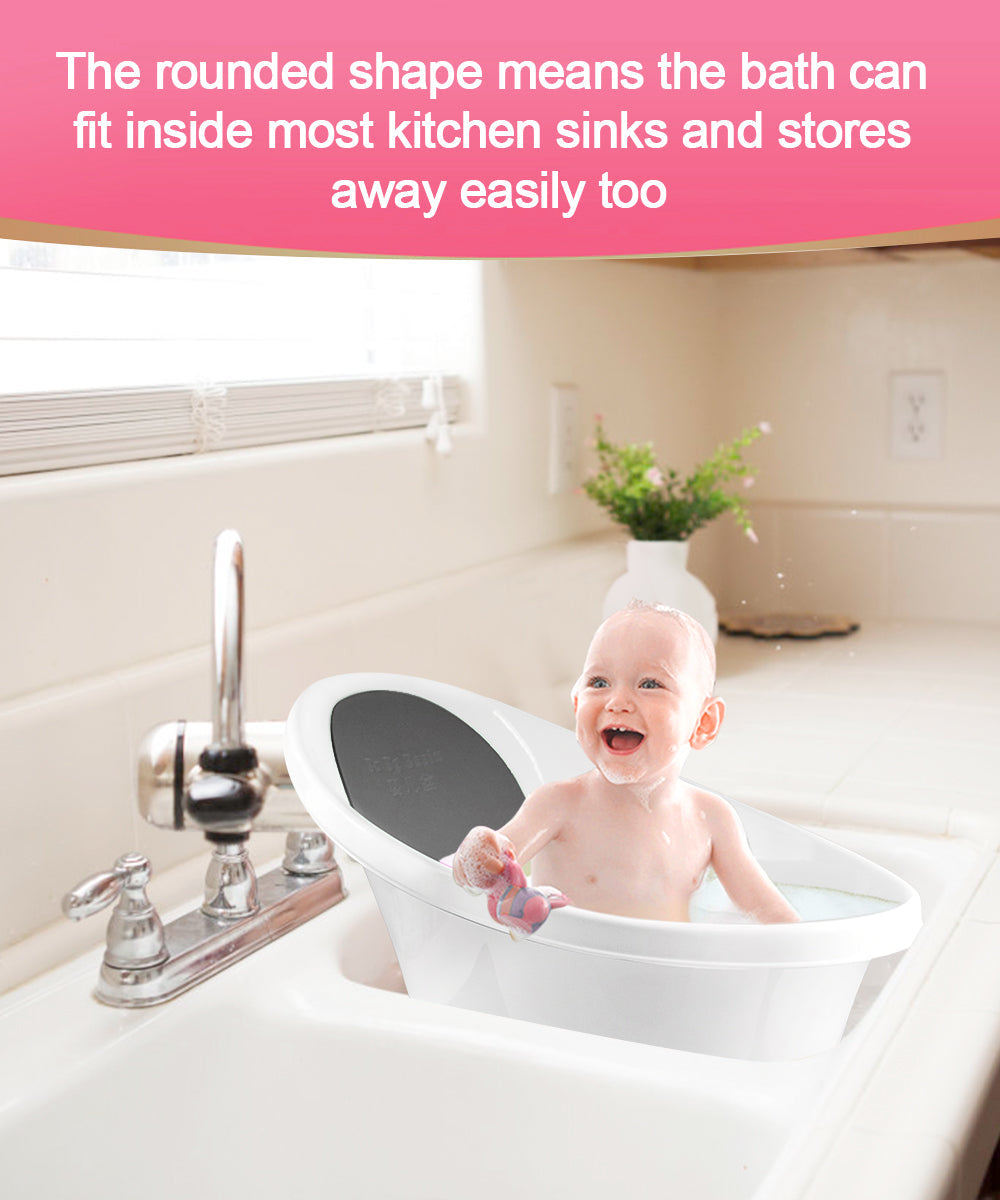 Black Baby Bath With Backrest & Bum Bump Support-2006732771770372100