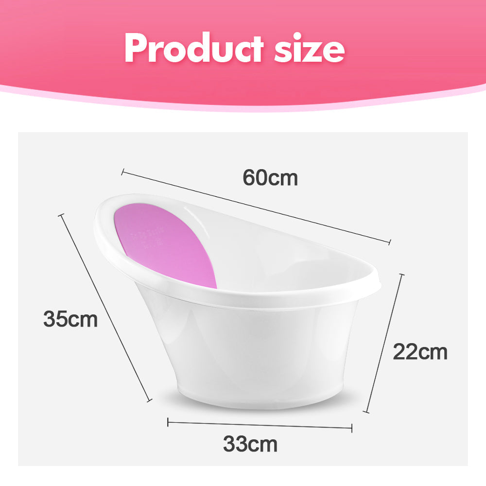 Pink Baby Bath With Backrest & Bum Bump Support-2006732771585822729