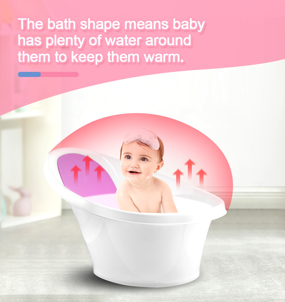 Pink Baby Bath With Backrest & Bum Bump Support-2006732771585822727