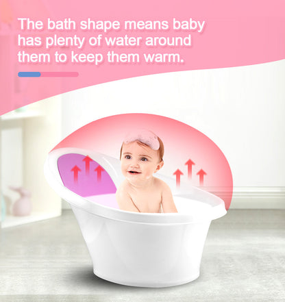 Pink Baby Bath With Backrest & Bum Bump Support-2006732771585822727