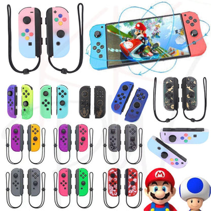 Wireless Controller Gamepad For Nintendo Switch Joy Con Left + Right - Tears of the Kingdom White + Wrist Strap
