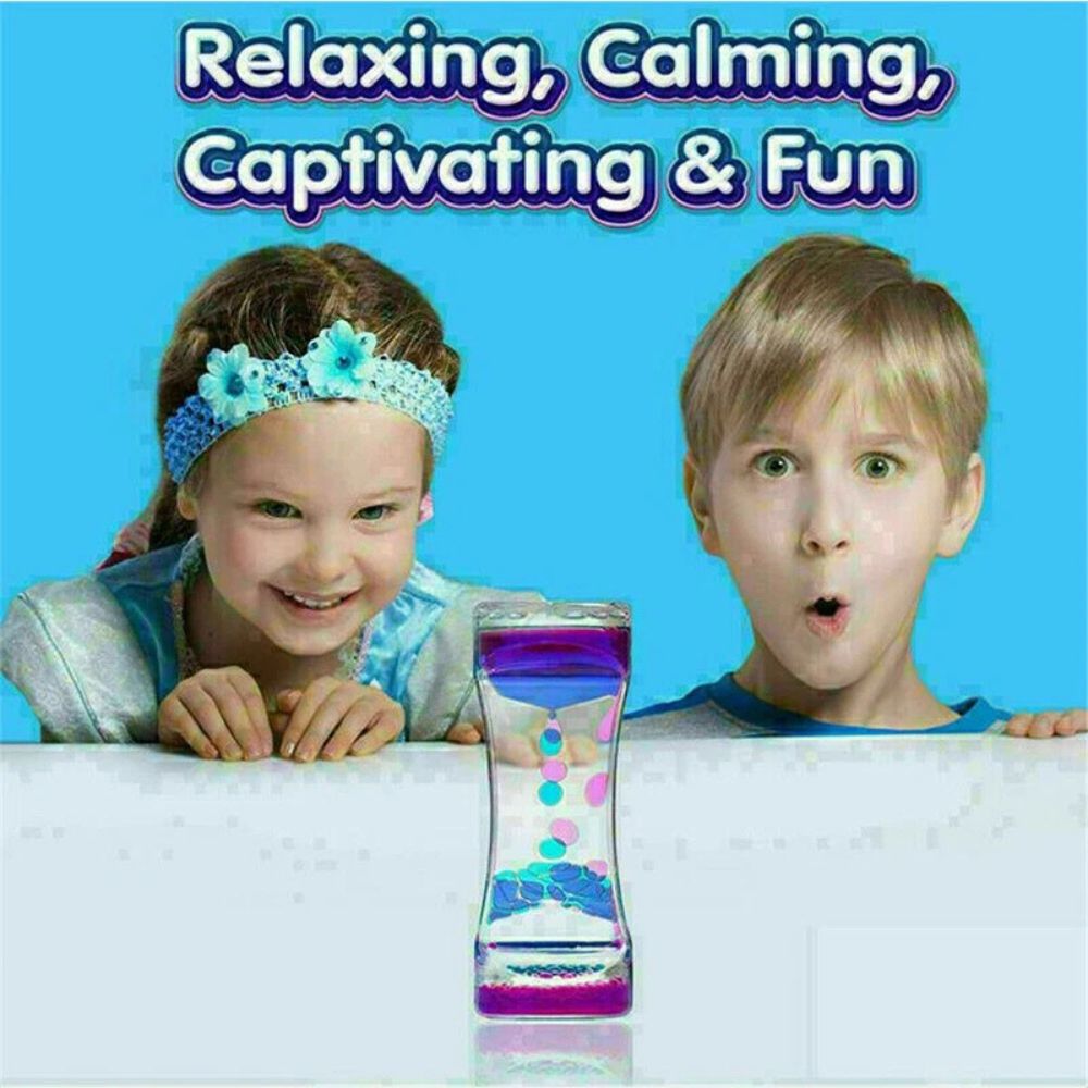 Liquid motion bubble timer sensory toy