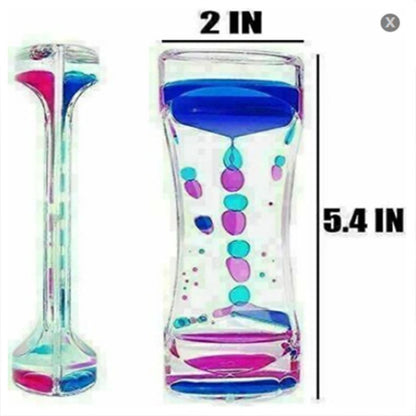 Liquid motion bubble timer sensory toy