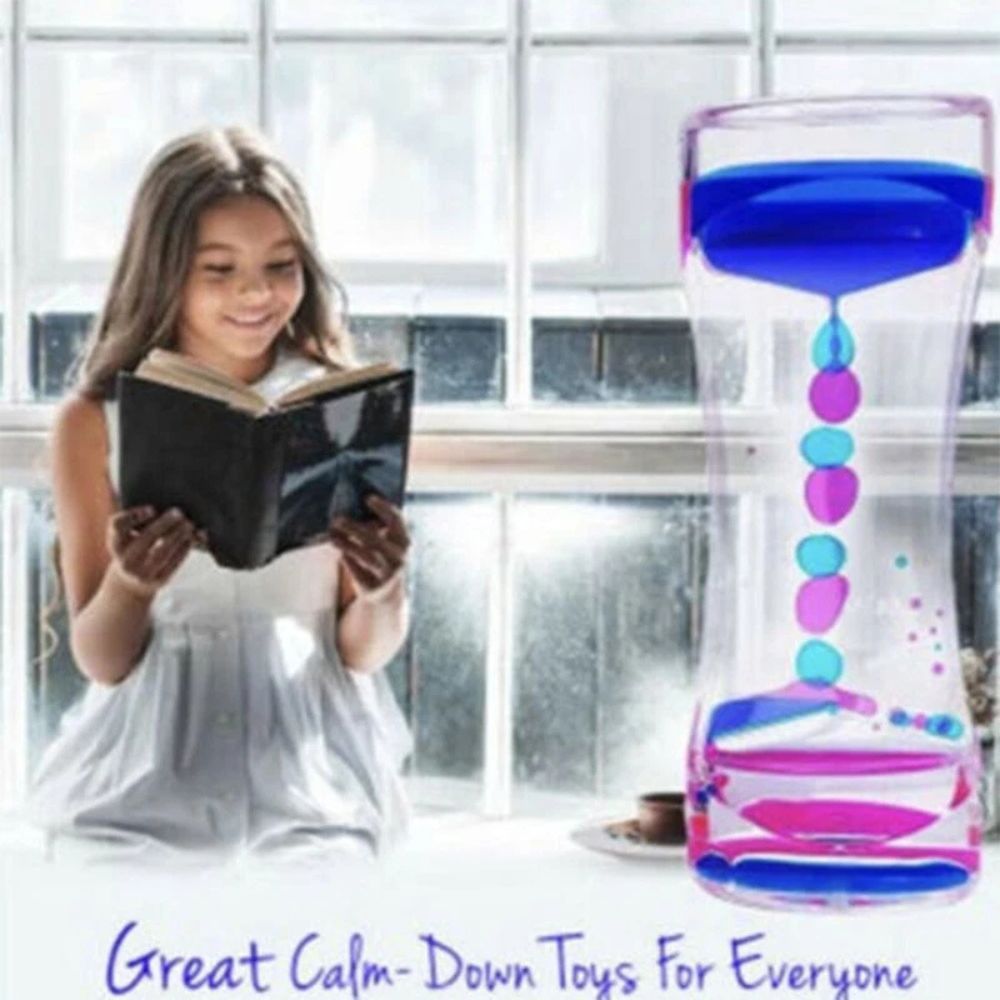 Liquid motion bubble timer sensory toy