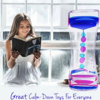 Liquid motion bubble timer sensory toy
