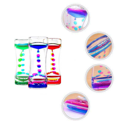 Liquid motion bubble timer sensory toy