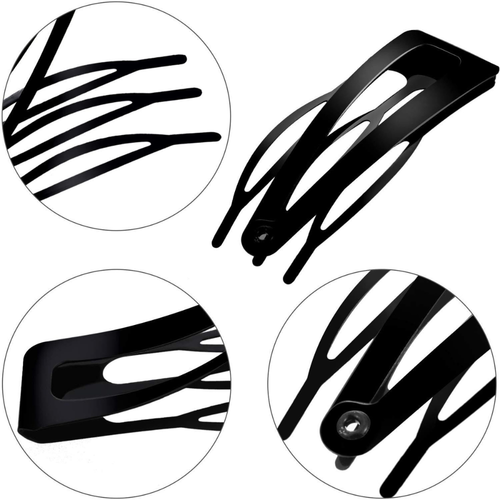 10-50 pcs Double-grip Hair Clips Metal Snap Barrettes Hair Styling Tool Women Girls