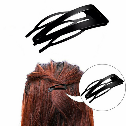 10-50 pcs Double-grip Hair Clips Metal Snap Barrettes Hair Styling Tool Women Girls