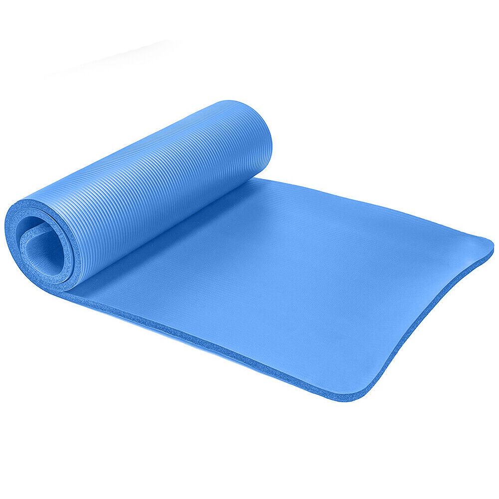 10/15/20mm Thick Nonslip Yoga Mat Durable Pad NBR Exercise Fitness Pilate Gym