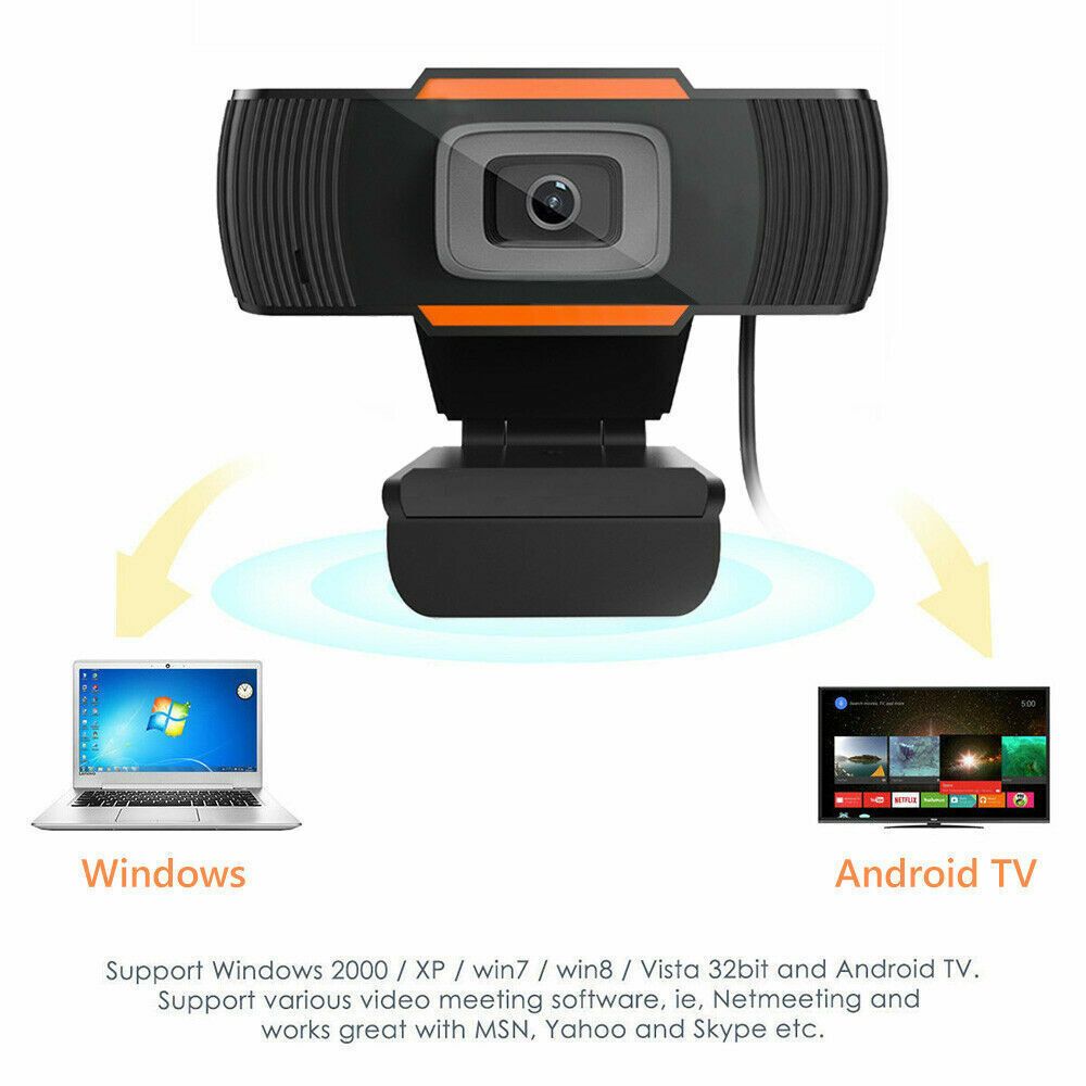 1080P Full HD Webcam Camera USB2.0 Auto Focus Mic for PC Computer Laptop