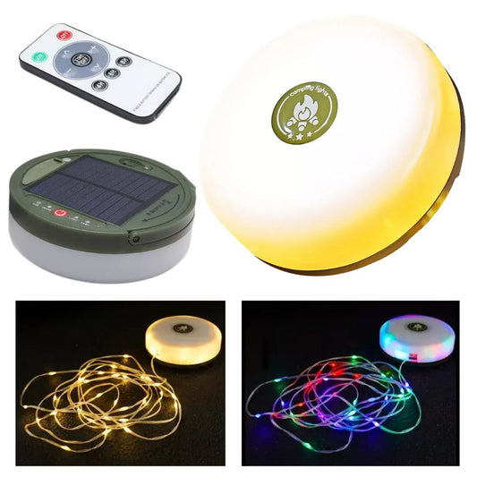 10M Portable Camping String Lights  USB Rechargeable Lamps Waterproof Retractable
