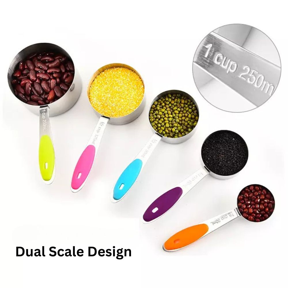 10PCS Stainless Steel Measuring Spoons Cups Baking Teaspoon Kitchen Gadget Kit