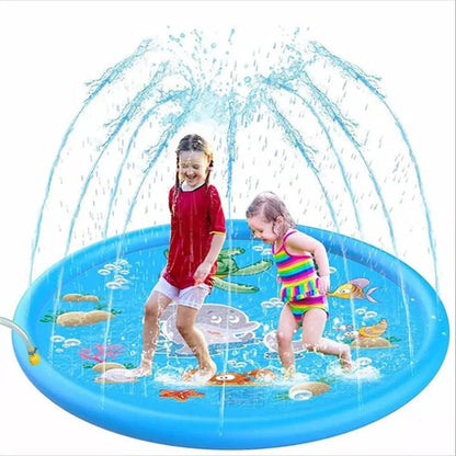 170CM Kids Inflatable Pool Sprinkler Water Mat Splash Spray Play Pad Toy