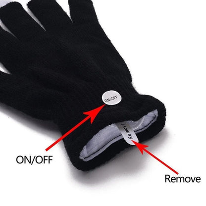 1Pair Rainbow Flow LED Light  Glove Black Rave Party Glow Games Night Mode