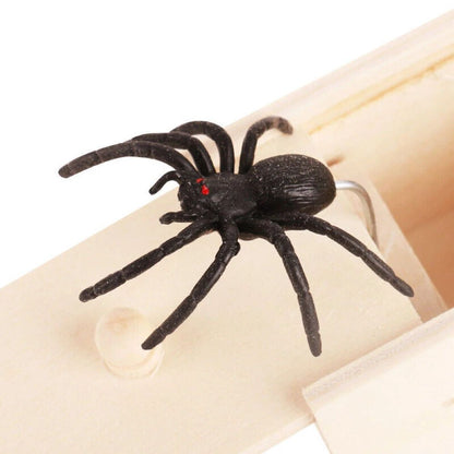1/3/5PCS Spider Box Prank Toy Trick Wooden Scare Box Toy-Trick Scary Halloween Props