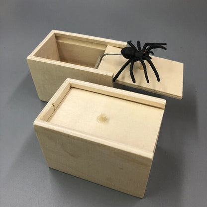 1/3/5PCS Spider Box Prank Toy Trick Wooden Scare Box Toy-Trick Scary Halloween Props