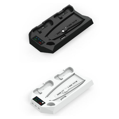 2-in-1 Charging Stand Compatible for PS5 Console Cooling Fan for PS5 Game Controller Charging Base