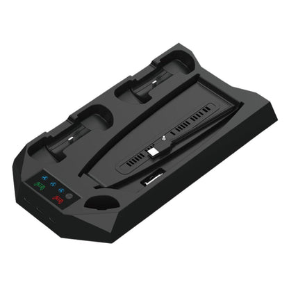 2-in-1 Charging Stand Compatible for PS5 Console Cooling Fan for PS5 Game Controller Charging Base