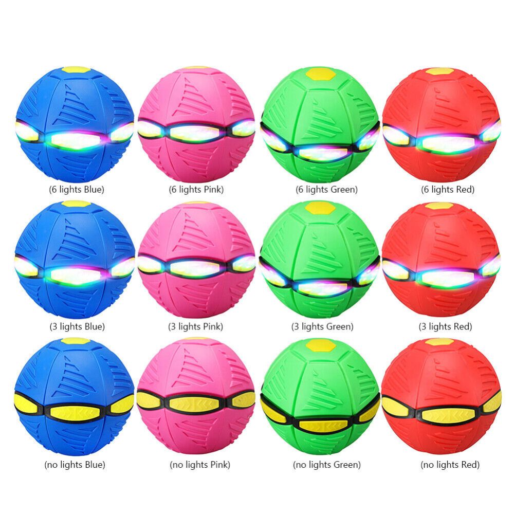 2024 Flying UFO Flat Throw Disc Ball Toy Pet Flying Saucer Dog Toy Gift