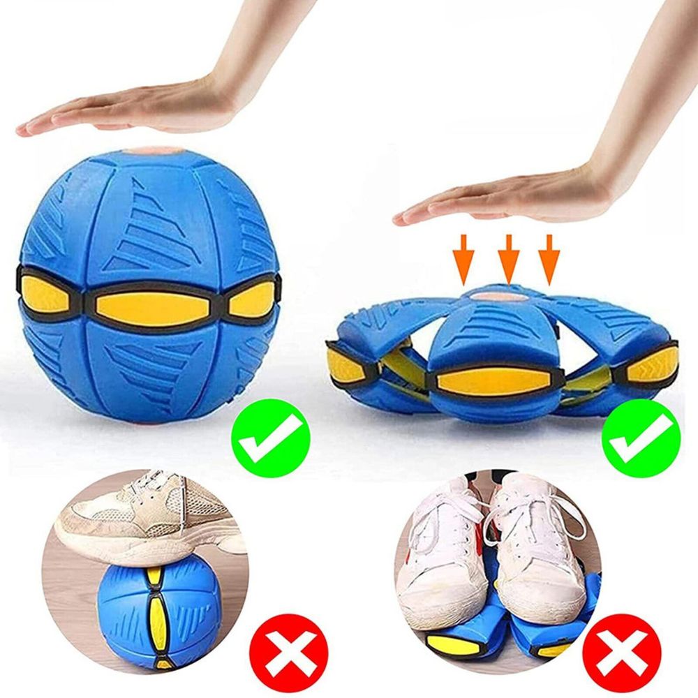 2024 Flying UFO Flat Throw Disc Ball Toy Pet Flying Saucer Dog Toy Gift