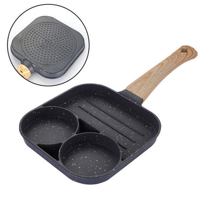 3/4-Hole Fried Egg Pancake Burger Non-Stick Frying Pan Breakfast Egg Maker Cook