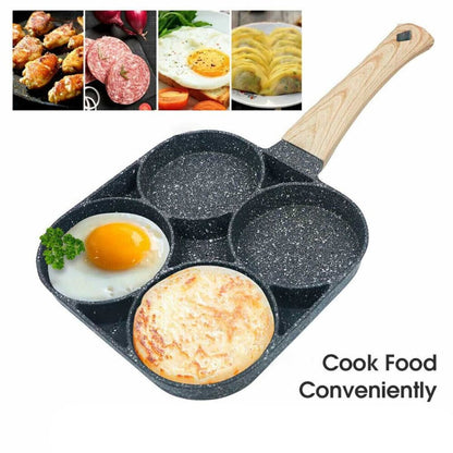 3/4-Hole Fried Egg Pancake Burger Non-Stick Frying Pan Breakfast Egg Maker Cook