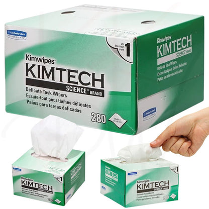 280 Wipers Kimtech Science Kimwipes Delicate Task  Fiber Cleaning Paper (KC34120)