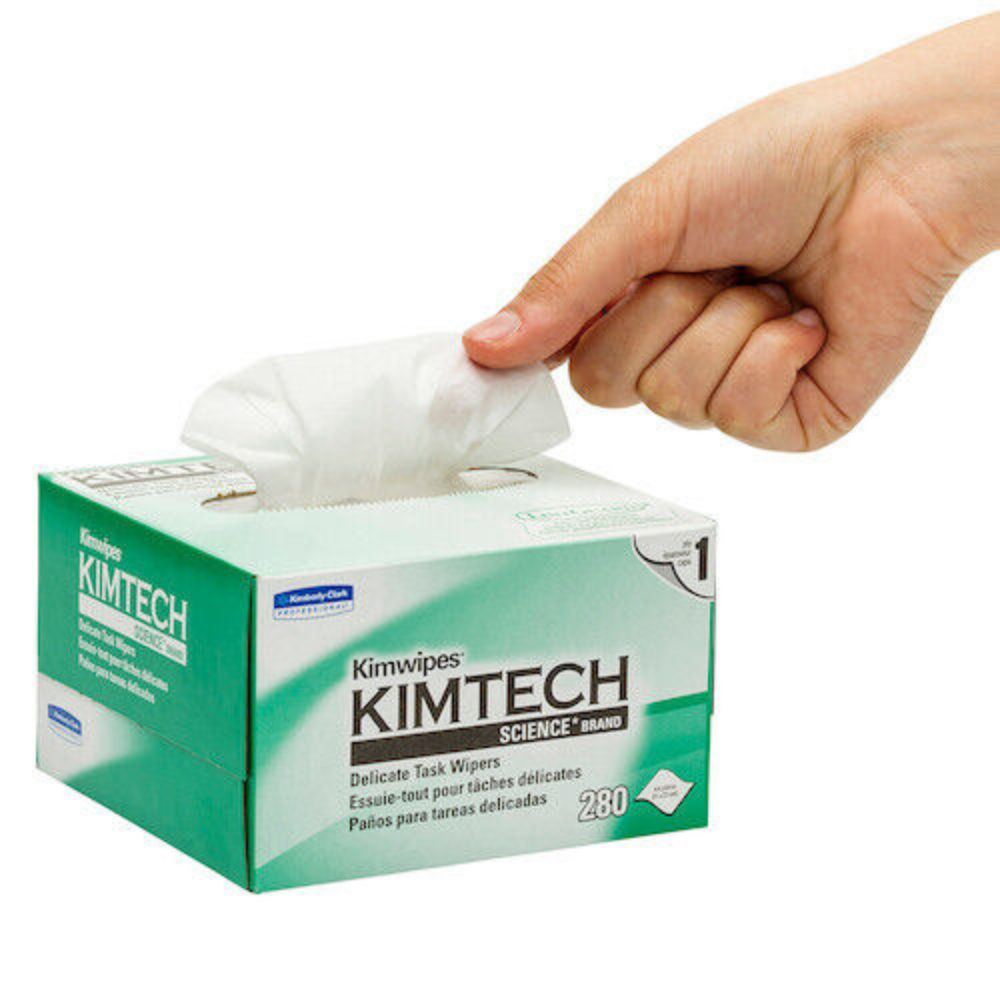 280 Wipers Kimtech Science Kimwipes Delicate Task  Fiber Cleaning Paper (KC34120)