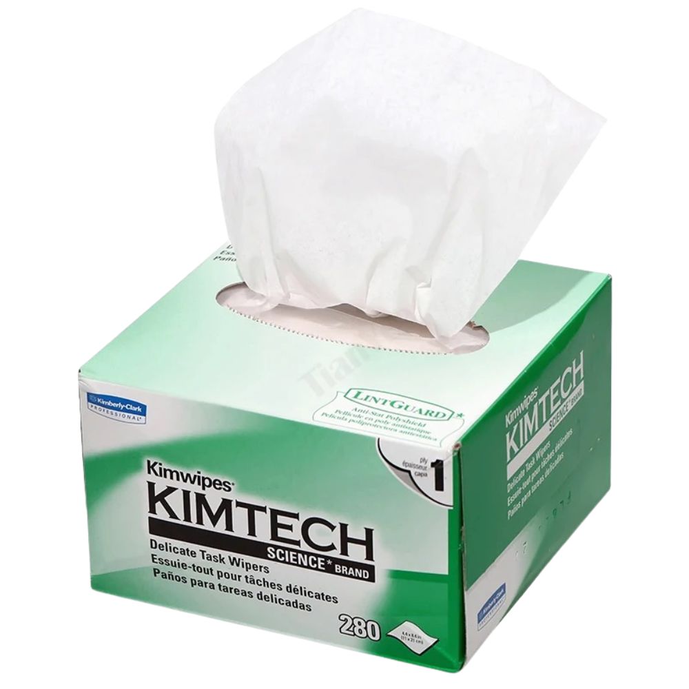 280 Wipers Kimtech Science Kimwipes Delicate Task  Fiber Cleaning Paper (KC34120)