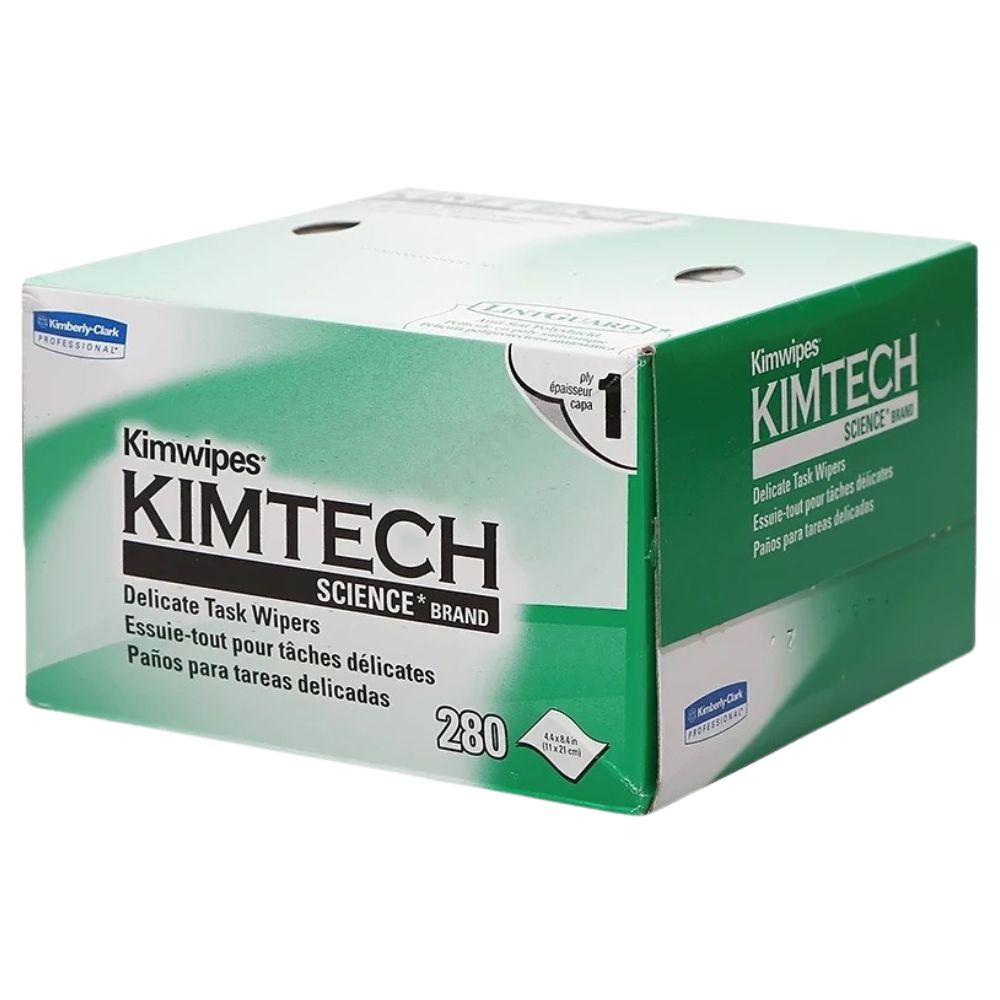 280 Wipers Kimtech Science Kimwipes Delicate Task  Fiber Cleaning Paper (KC34120)