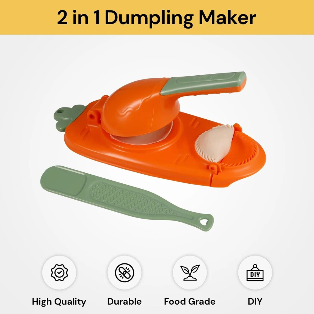 2 in 1 Dumpling Maker Skin Chapati Dough Press Machine Pastry Mould Tool